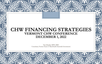 CHW Financing Strategies